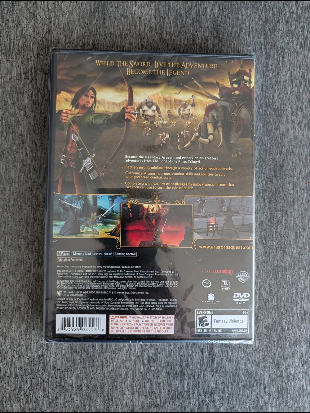 NEW ! PS2 Sony Playstation 2 The Lord of the Rings Aragorn's Quest Video Game 🎮 - Picture 2 of 3